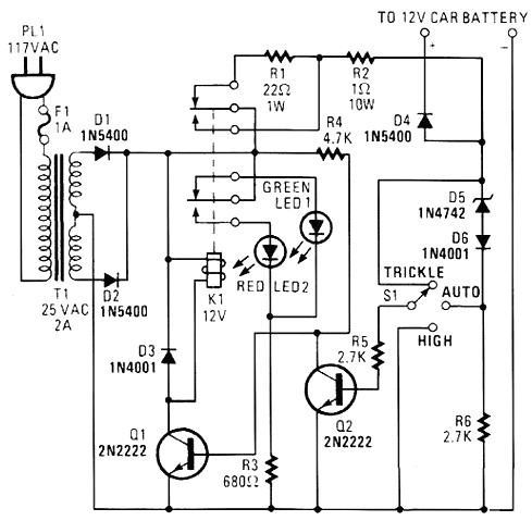 充電器,12v充電器原理圖