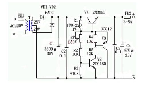 可調(diào)穩(wěn)壓電路,原理圖,工作原理,電路設(shè)計分享-KIA MOS管