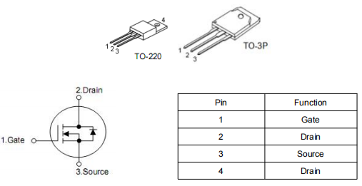 無(wú)刷控制器mos管,irfp260m參數(shù)代換,KNP9120A中文資料-KIA MOS管